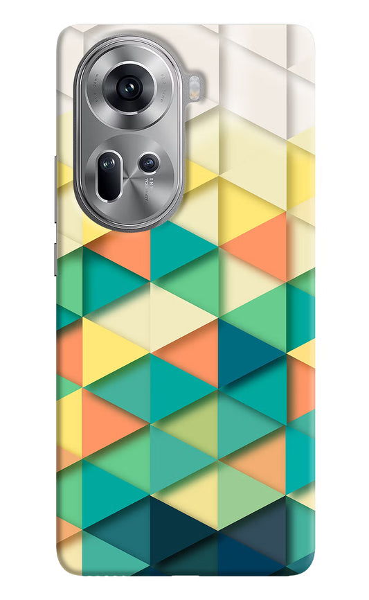 Abstract Oppo Reno11 Hard Case Back Cover by Casekaro