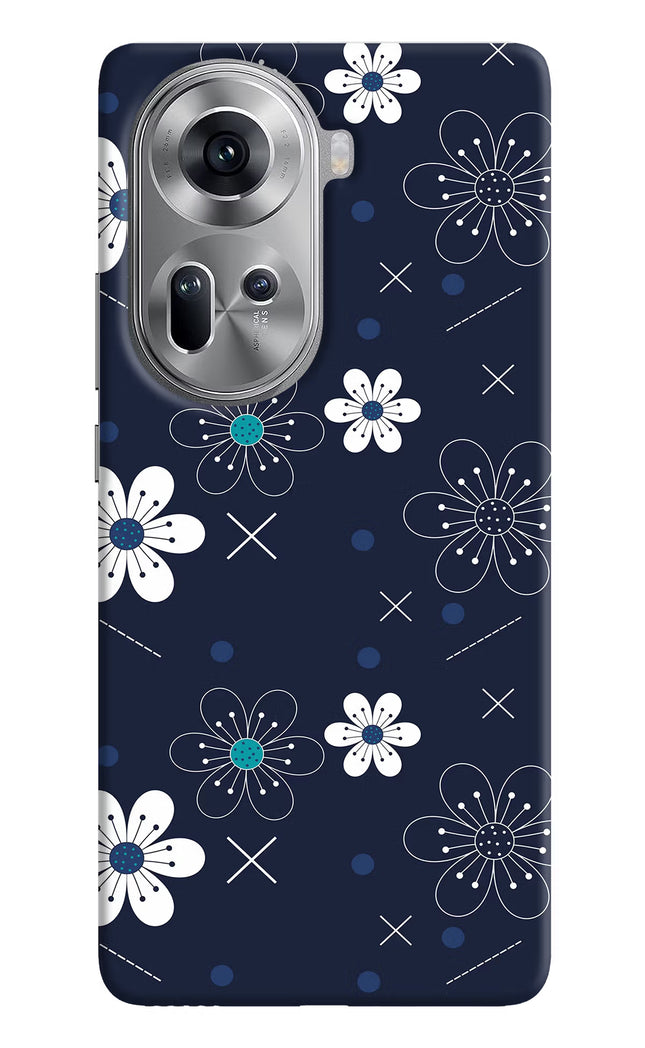 Flowers Oppo Reno11 Hard Case Back Cover by Casekaro
