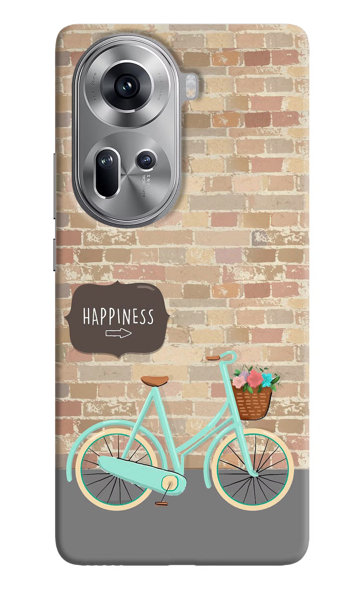 Happiness Artwork Oppo Reno11 Hard Case Back Cover by Casekaro