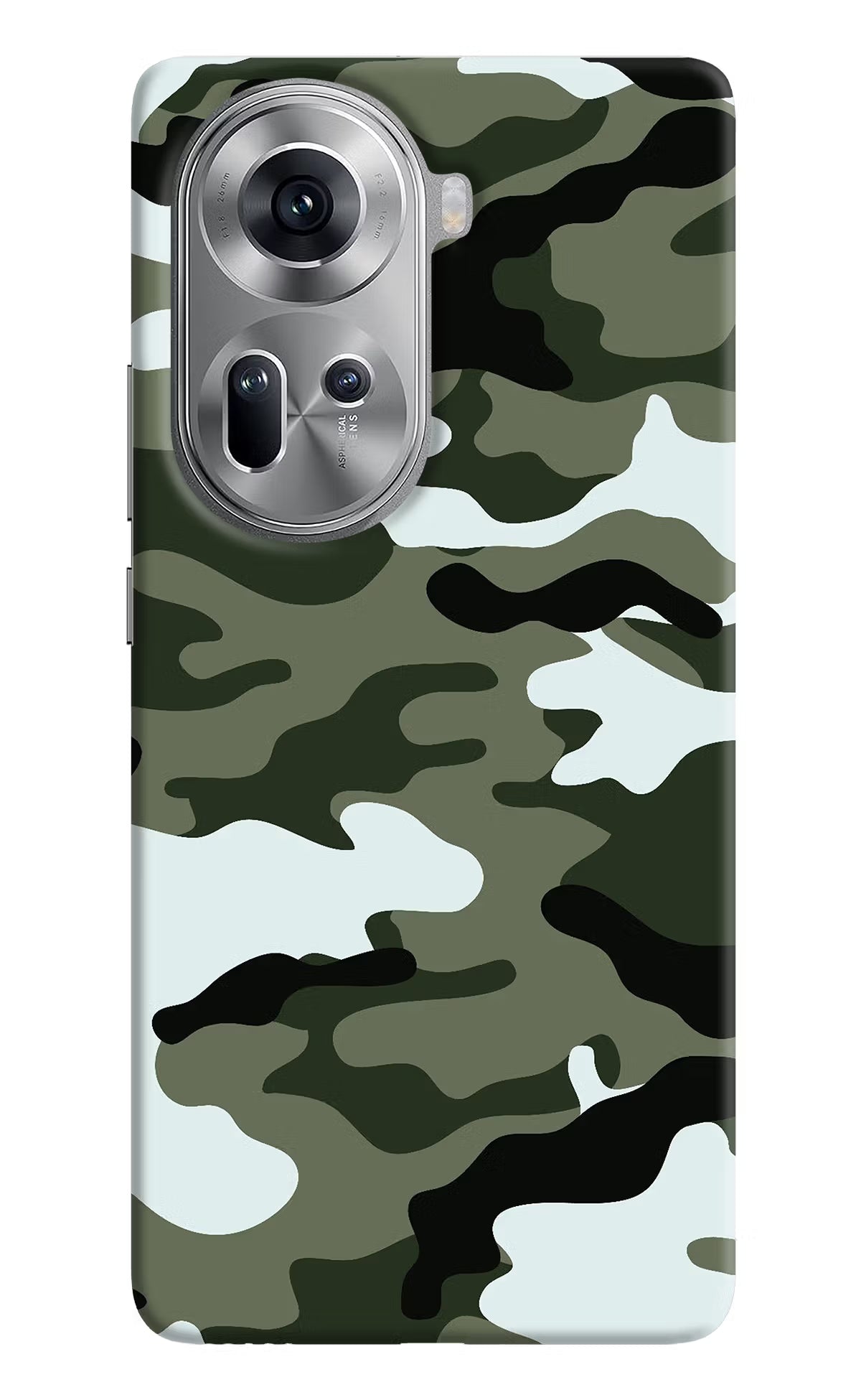 Camouflage Oppo Reno11 Hard Case Back Cover by Casekaro