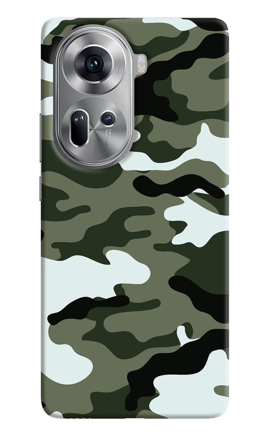 Camouflage Oppo Reno11 Hard Case Back Cover by Casekaro