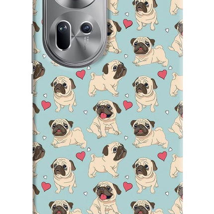 Pug Dog Oppo Reno11 Hard Case Back Cover by Casekaro