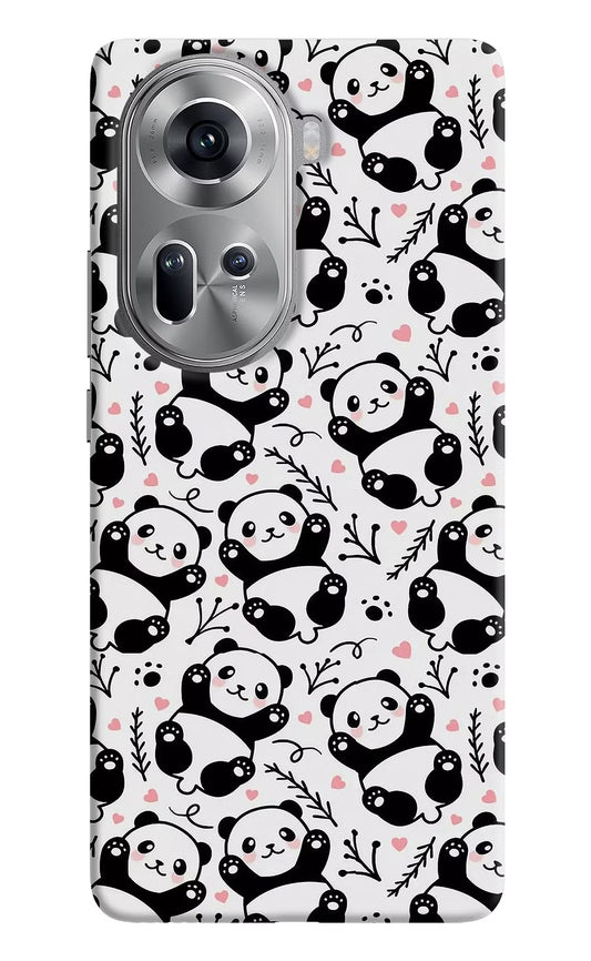 Cute Panda Oppo Reno11 Hard Case Back Cover by Casekaro