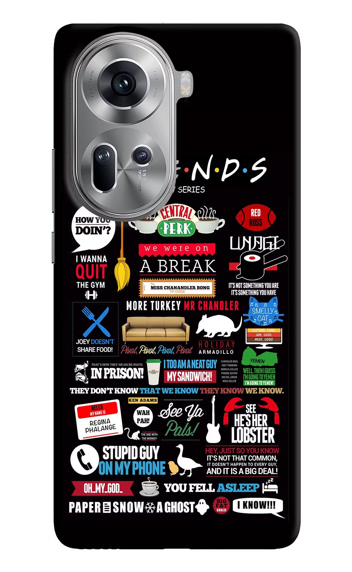 FRIENDS Oppo Reno11 Hard Case Back Cover by Casekaro