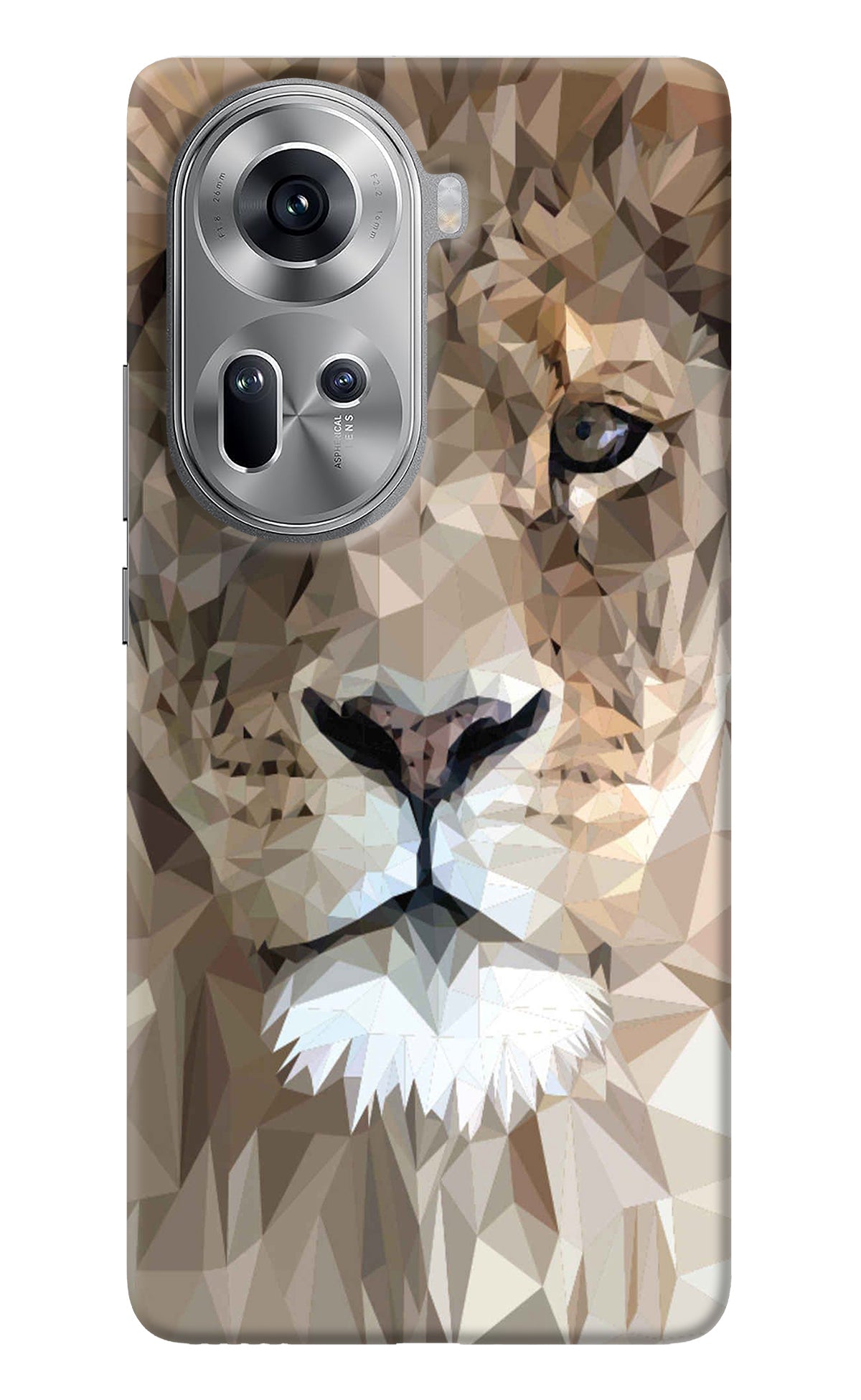 Lion Art Oppo Reno11 Back Cover
