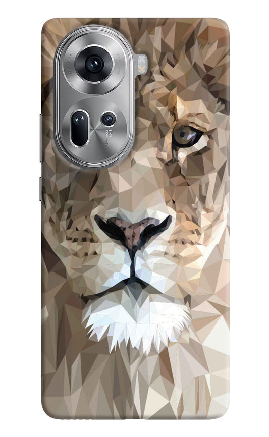Lion Art Oppo Reno11 Hard Case Back Cover by Casekaro
