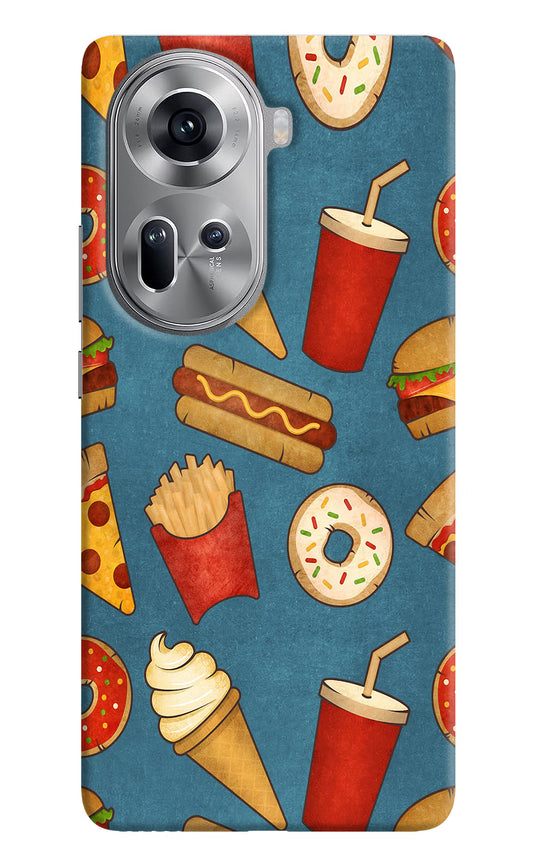 Foodie Oppo Reno11 Hard Case Back Cover by Casekaro