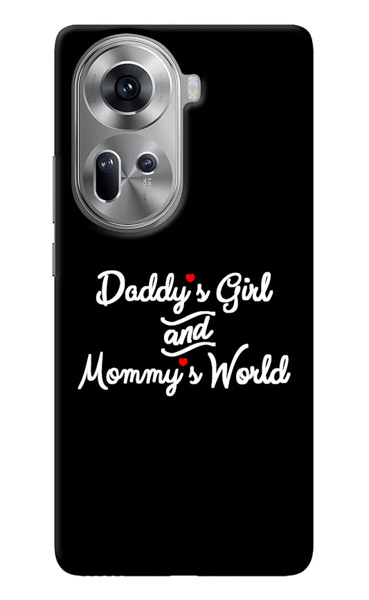 Daddy's Girl and Mommy's World Oppo Reno11 Back Cover