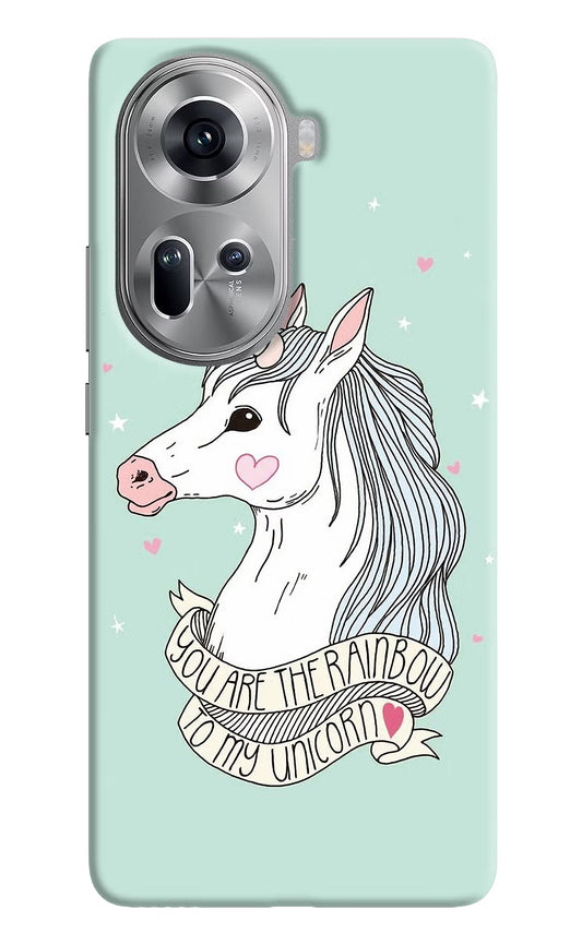 Unicorn Wallpaper Oppo Reno11 Hard Case Back Cover by Casekaro