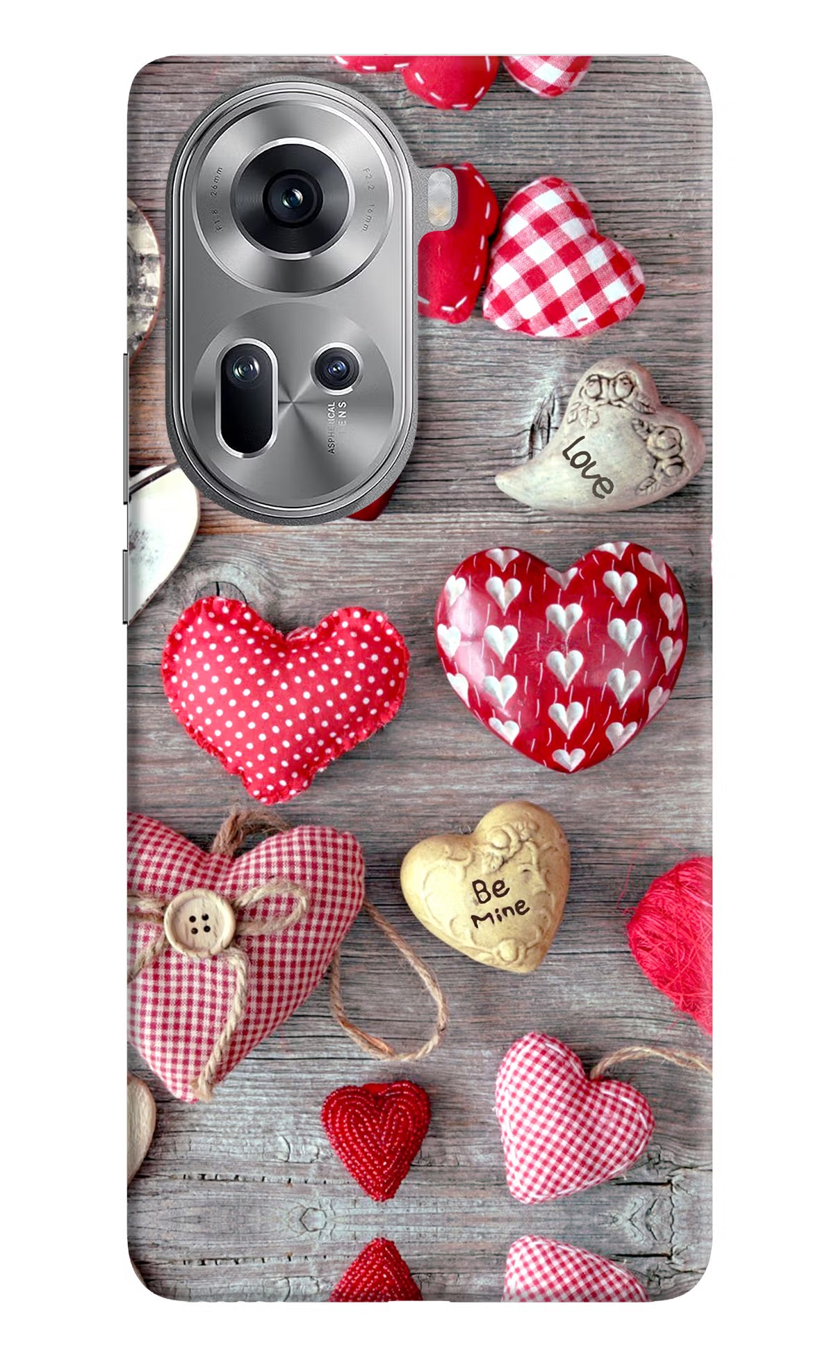 Love Wallpaper Oppo Reno11 Hard Case Back Cover by Casekaro