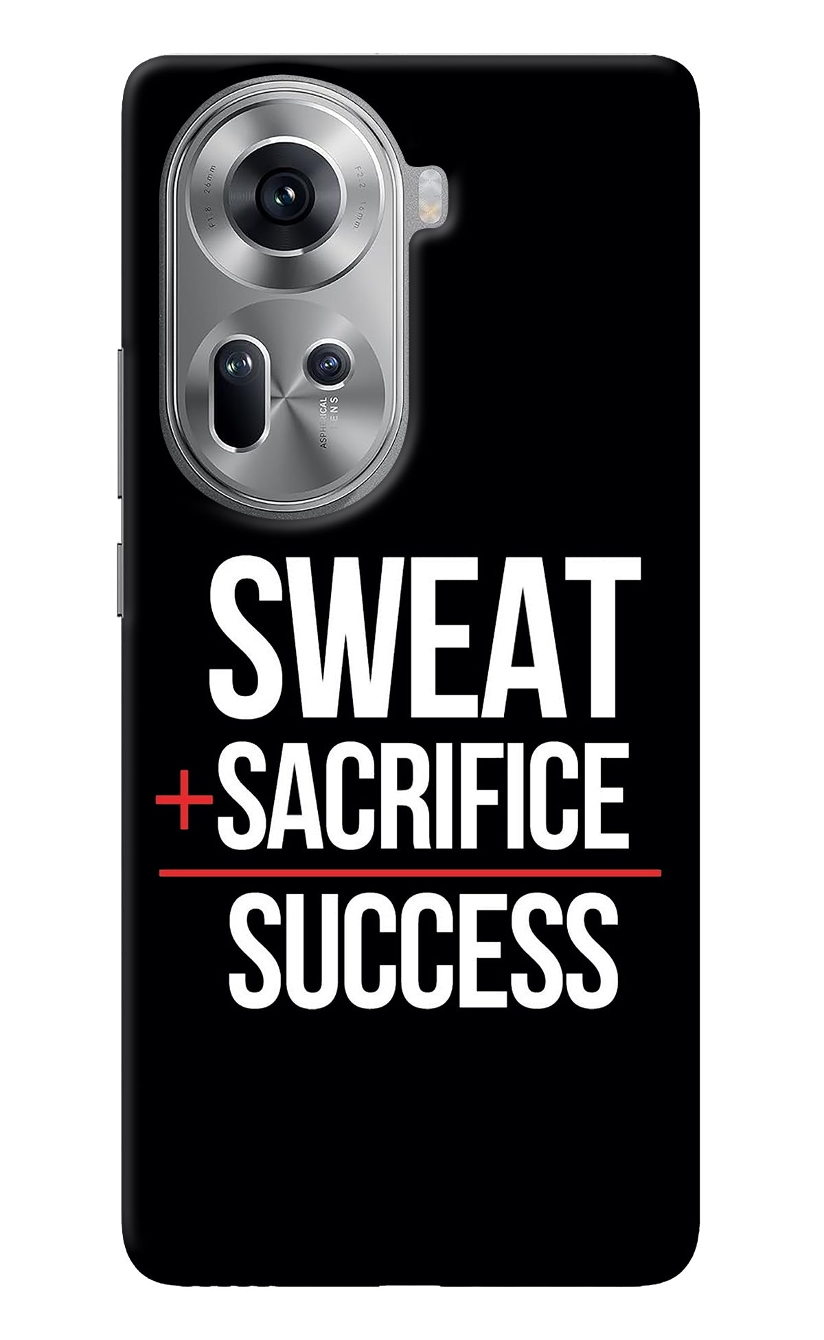 Sweat Sacrifice Success Oppo Reno11 Back Cover