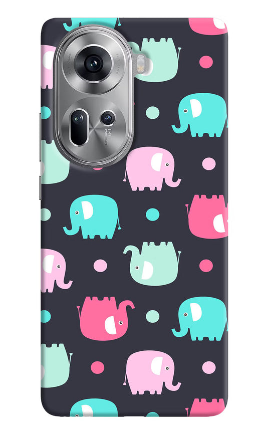 Elephants Oppo Reno11 Hard Case Back Cover by Casekaro