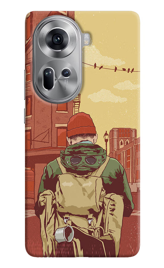 Adventurous Oppo Reno11 Hard Case Back Cover by Casekaro