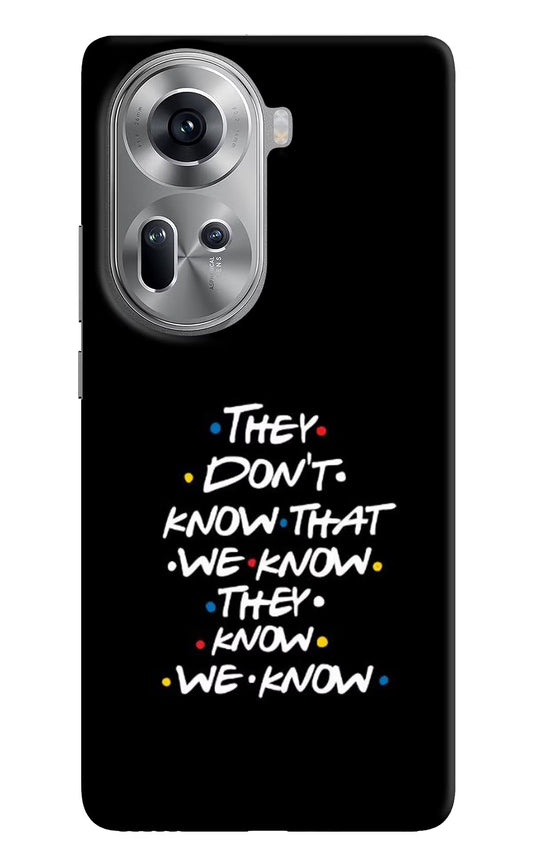 FRIENDS Dialogue Oppo Reno11 Hard Case Back Cover by Casekaro