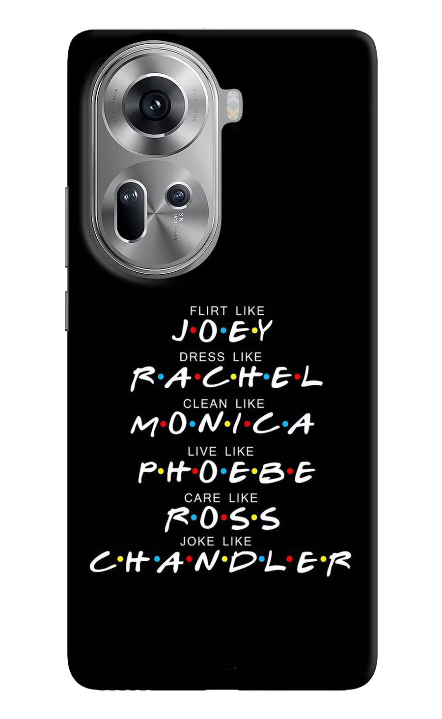 FRIENDS Character Oppo Reno11 Back Cover, Hard case
