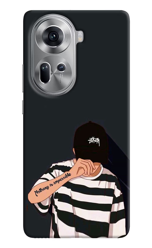 Aesthetic Boy Oppo Reno11 Hard Case Back Cover by Casekaro