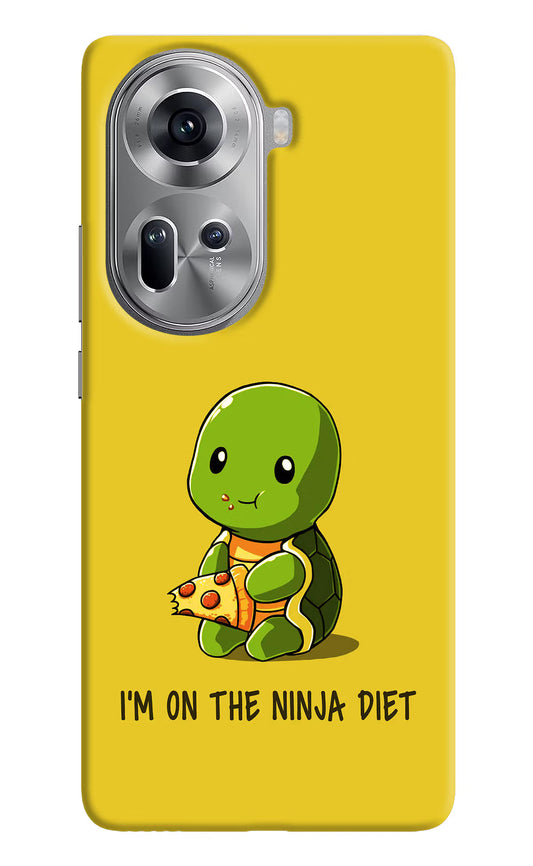 I'm on Ninja Diet Oppo Reno11 Hard Case Back Cover by Casekaro