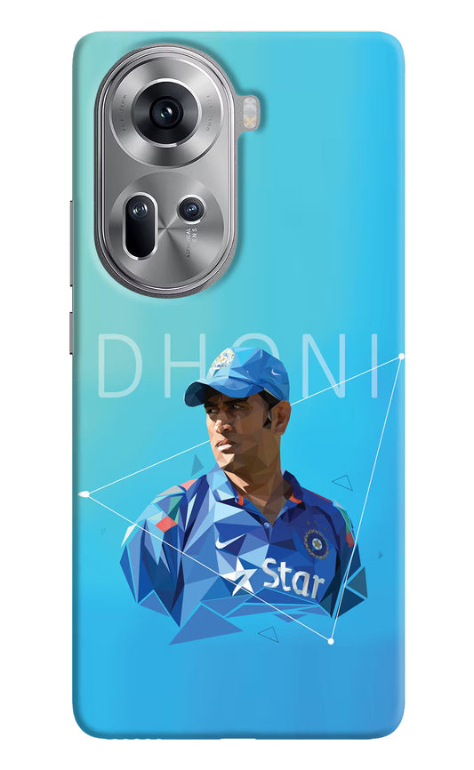 Dhoni Artwork Oppo Reno11 Hard Case Back Cover by Casekaro