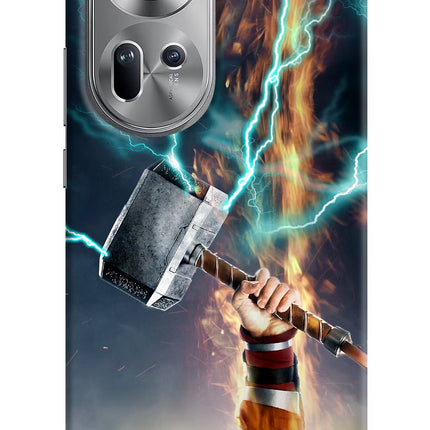 Thor Hammer Mjolnir Oppo Reno11 Hard Case Back Cover by Casekaro