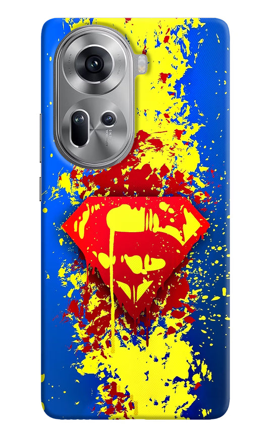 Superman logo Oppo Reno11 Hard Case Back Cover by Casekaro