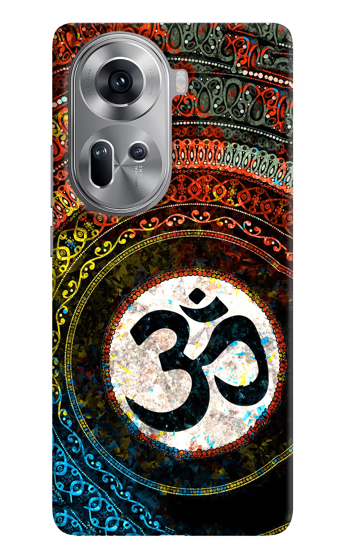 Om Cultural Oppo Reno11 Hard Case Back Cover by Casekaro