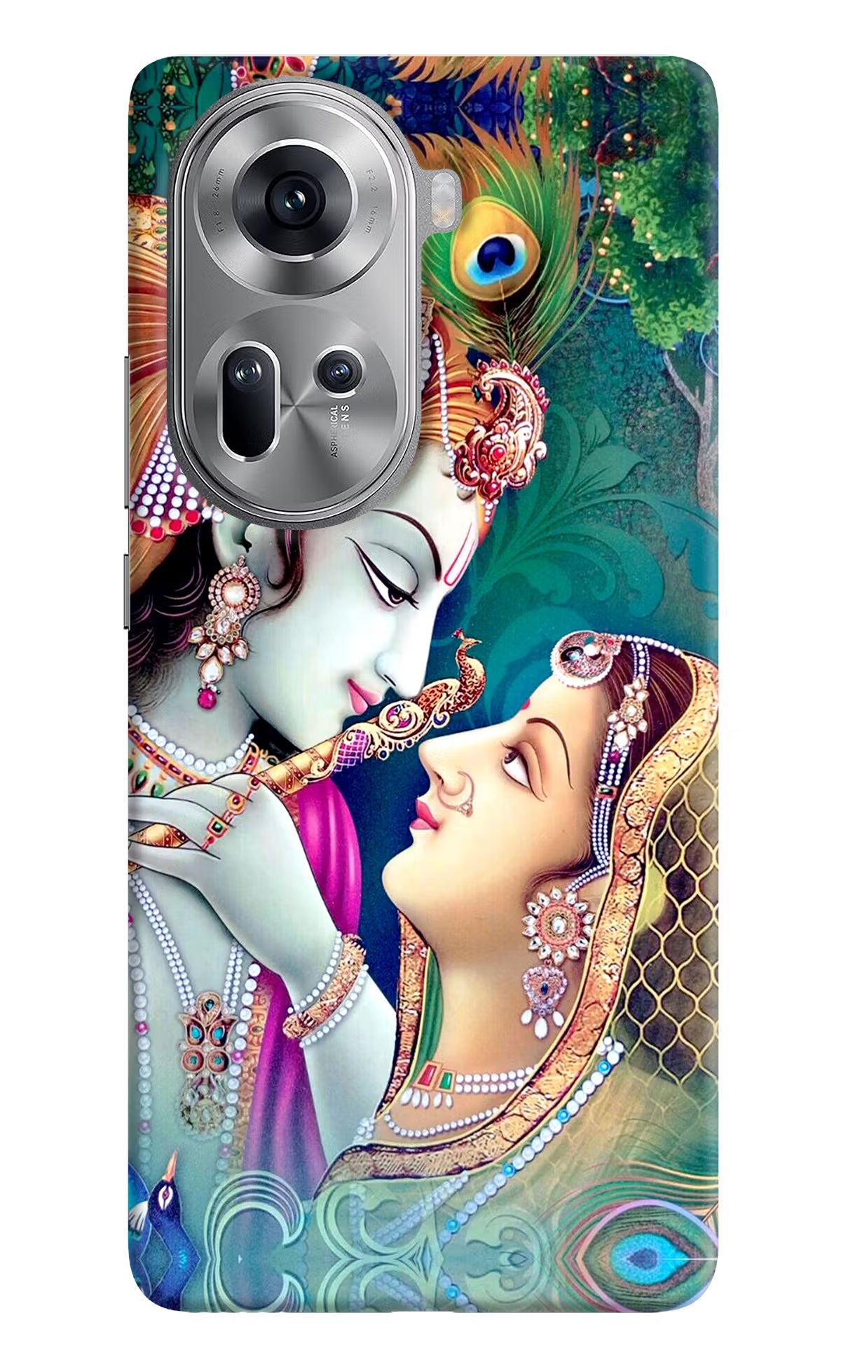 Lord Radha Krishna Oppo Reno11 Hard Case Back Cover by Casekaro