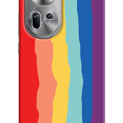 Rainbow Oppo Reno11 Hard Case Back Cover by Casekaro