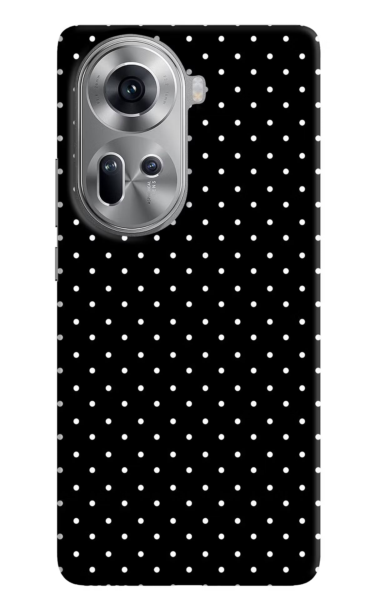 White Dots Oppo Reno11 Hard Case Back Cover by Casekaro