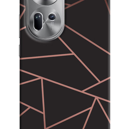 Geometric Pattern Oppo Reno11 Hard Case Back Cover by Casekaro