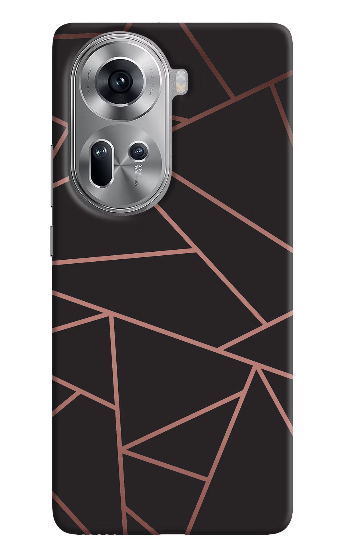 Geometric Pattern Oppo Reno11 Hard Case Back Cover by Casekaro