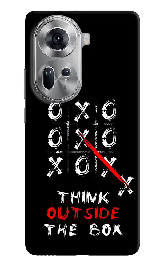 Think out of the BOX Oppo Reno11 Hard Case Back Cover by Casekaro