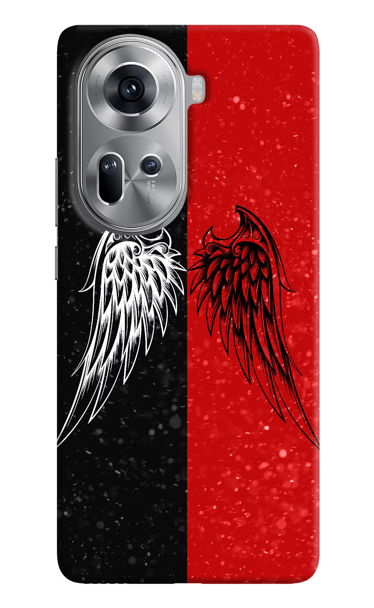 Wings Oppo Reno11 Hard Case Back Cover by Casekaro