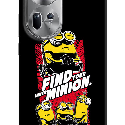 Find your inner Minion Oppo Reno11 Hard Case Back Cover by Casekaro