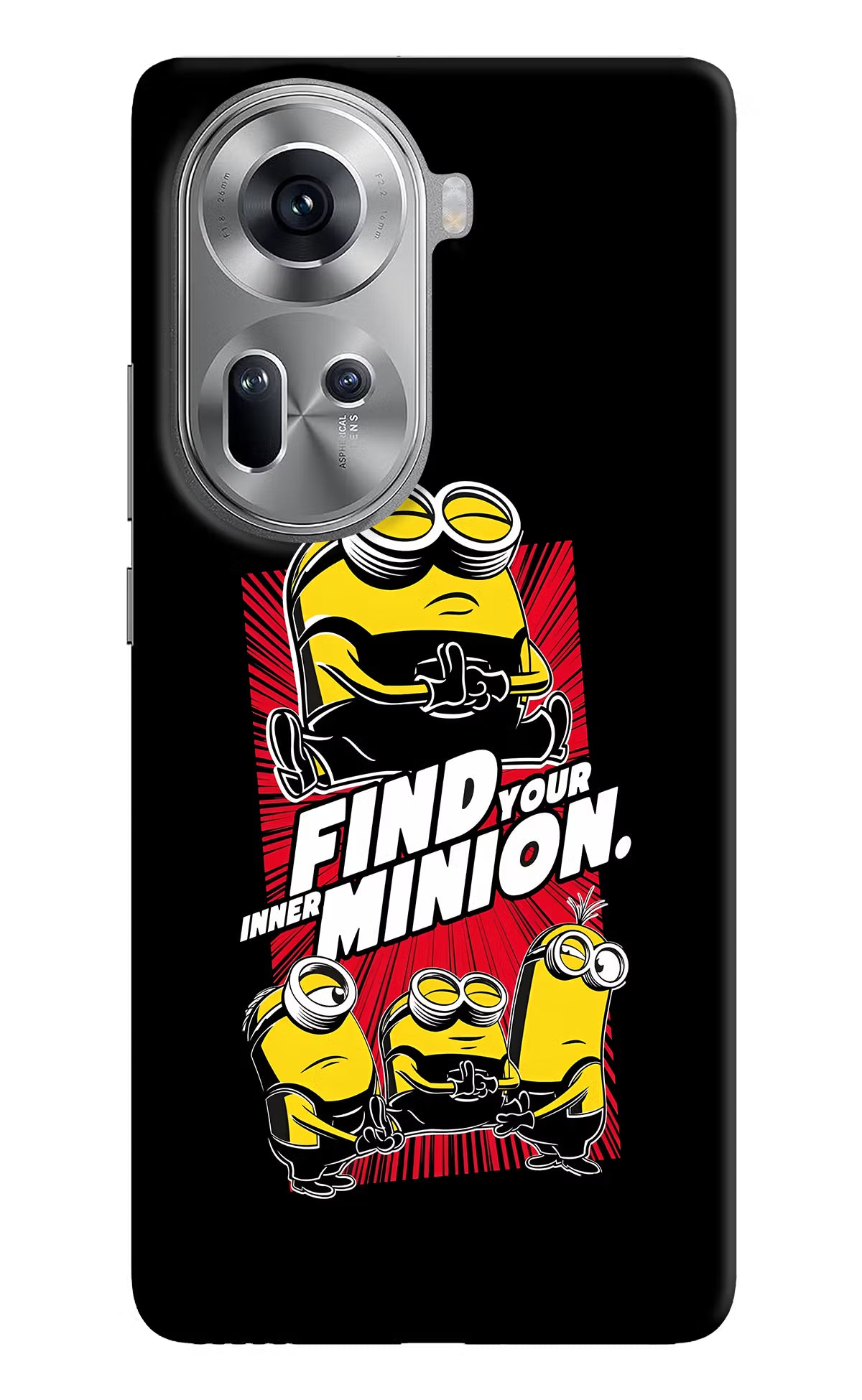 Find your inner Minion Oppo Reno11 Hard Case Back Cover by Casekaro