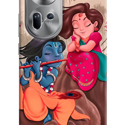 Radhe Krishna Oppo Reno11 Hard Case Back Cover by Casekaro