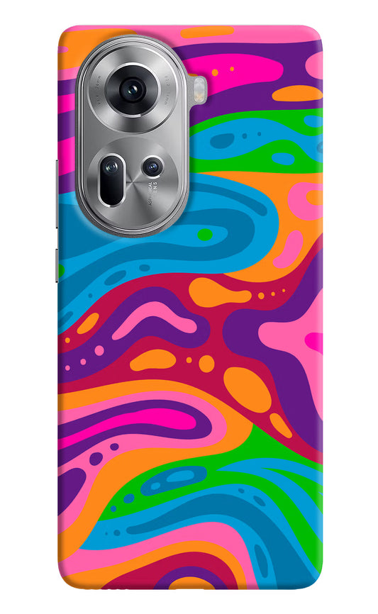 Trippy Pattern Oppo Reno11 Hard Case Back Cover by Casekaro