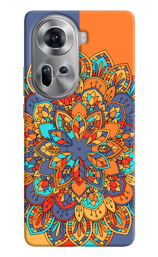 Color Mandala Oppo Reno11 Hard Case Back Cover by Casekaro