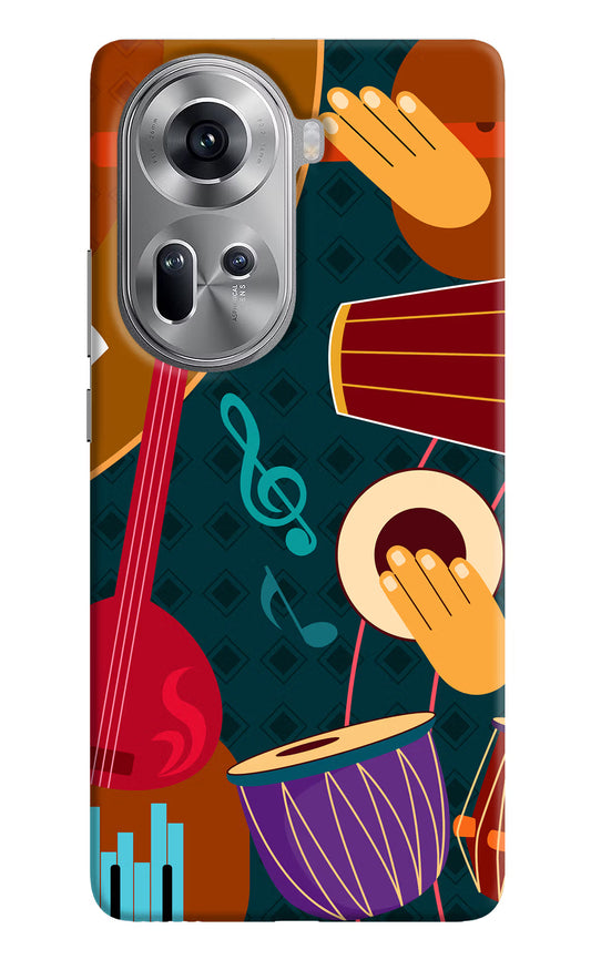 Music Instrument Oppo Reno11 Hard Case Back Cover by Casekaro