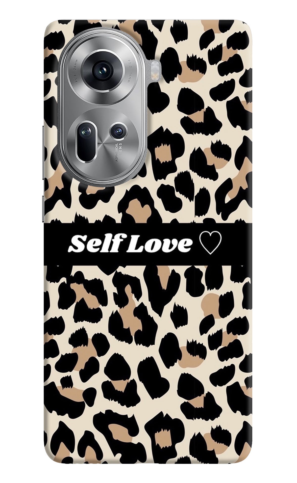 Leopard Print Self Love Oppo Reno11 Back Cover