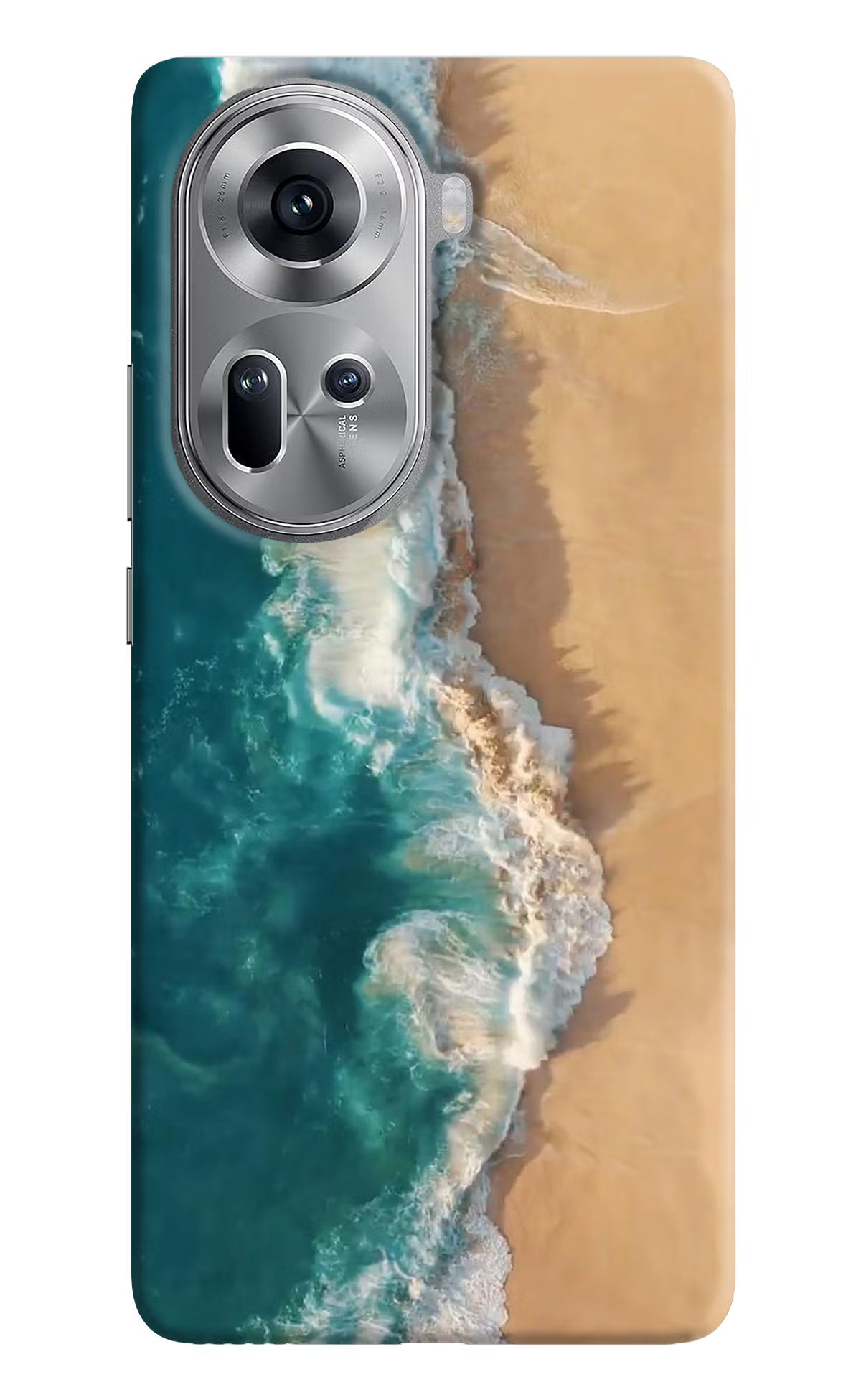 Ocean Beach Oppo Reno11 Hard Case Back Cover by Casekaro