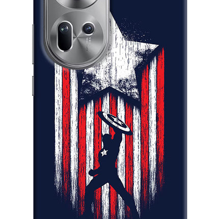 Captain America Marvel Art Oppo Reno11 Hard Case Back Cover by Casekaro