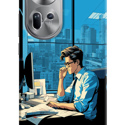 Focused Hustler (AI Generated) Oppo Reno11 Hard Case Back Cover by Casekaro