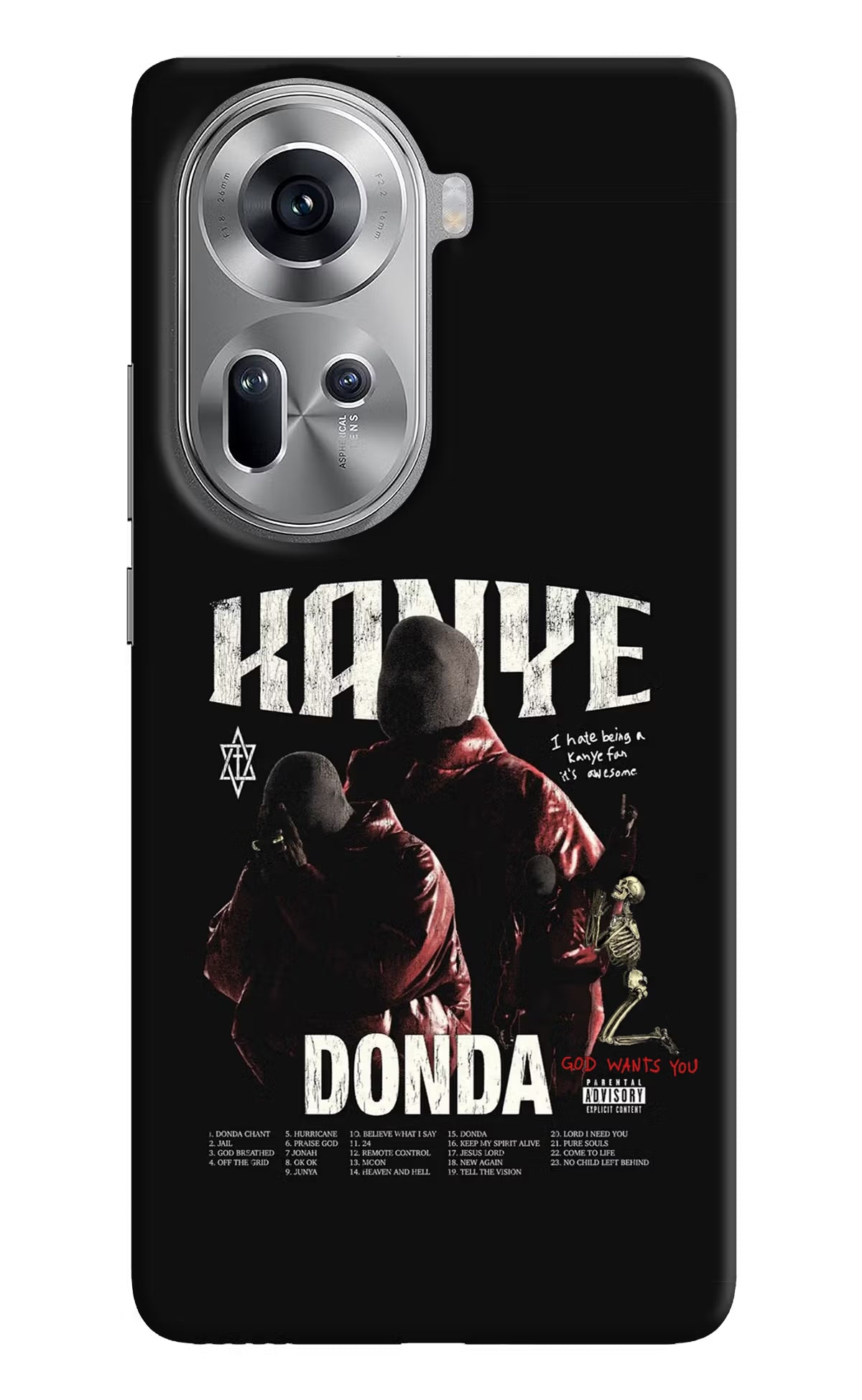 Donda Kanye West Oppo Reno11 Hard Case Back Cover by Casekaro
