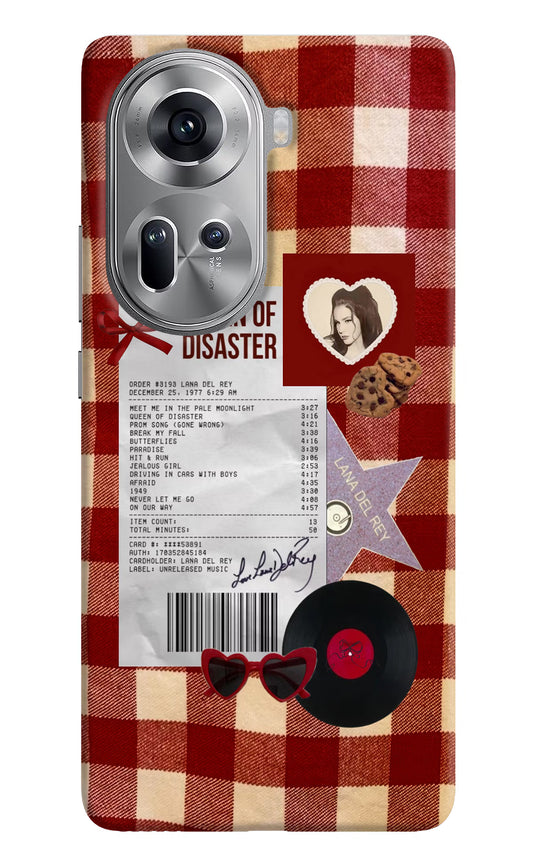 Queen of Disaster Oppo Reno11 Hard Case Back Cover by Casekaro