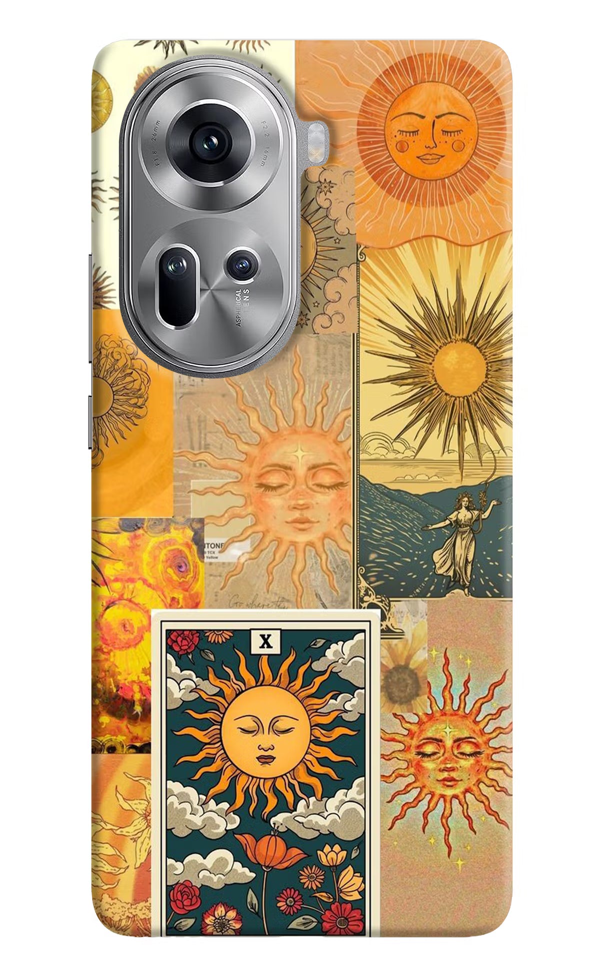 Sun Oppo Reno11 Hard Case Back Cover by Casekaro