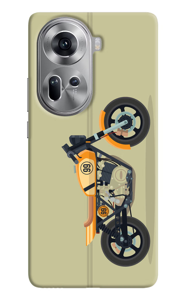 Vertical Speedster Oppo Reno11 Hard Case Back Cover by Casekaro