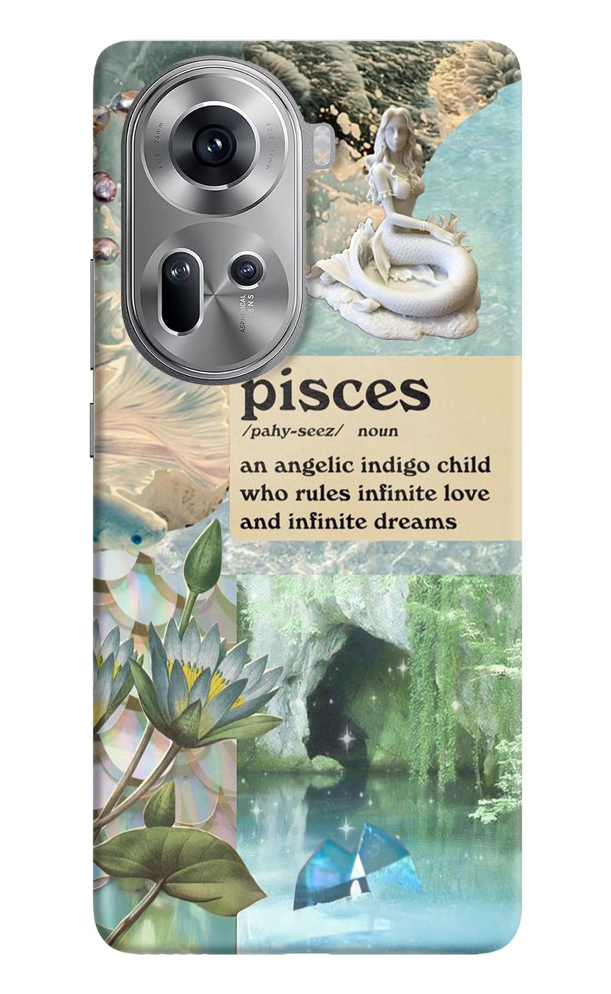 Pisces Zodiac Oppo Reno11 Hard Case Back Cover by Casekaro