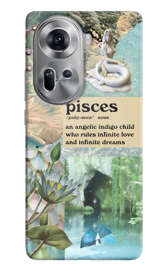 Pisces Zodiac Oppo Reno11 Hard Case Back Cover by Casekaro