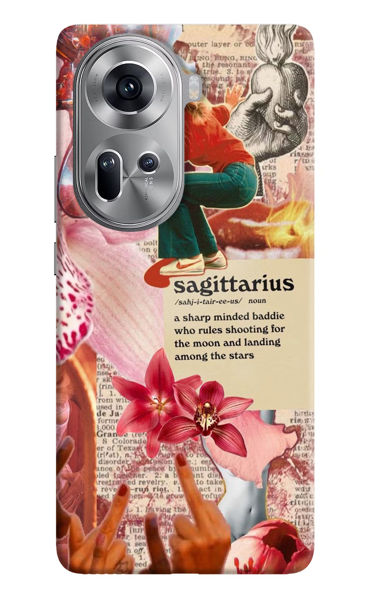 Sagittarius Zodiac Oppo Reno11 Hard Case Back Cover by Casekaro