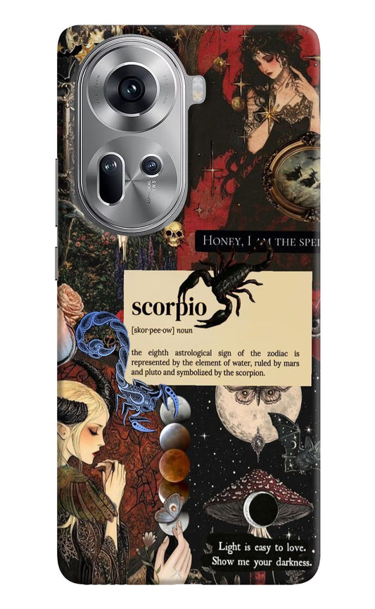 Scorpio Zodiac Oppo Reno11 Hard Case Back Cover by Casekaro